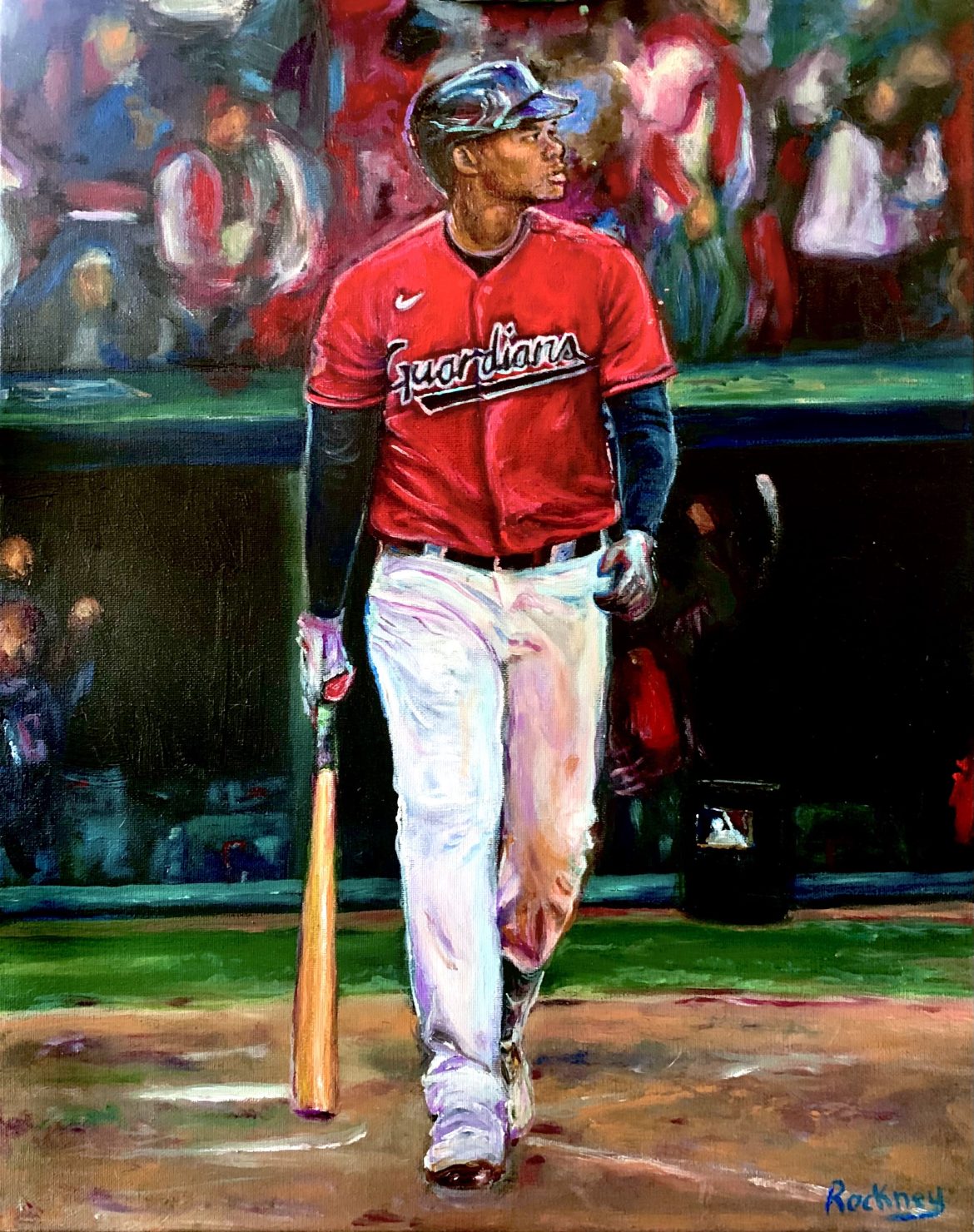 Oscar Gonzalez Original 16″ x 20″ Acrylic Painting On Canvas